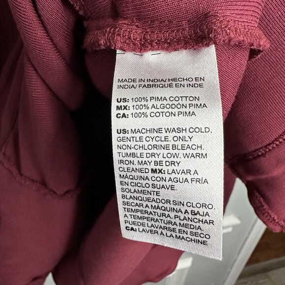 Chico's Women's The Ultimate Tee Size 4 XXL LONG Sleeve QUALITY Tee Red Pockets - Picture 5 of 9